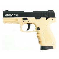 СХП Охолощенный пистолет Retay PT26 Full-auto Taurus, кал. 9 мм, желтый СХП Охолощенный пистолет Retay PT26 Full-auto Taurus, кал. 9 мм, желтый
