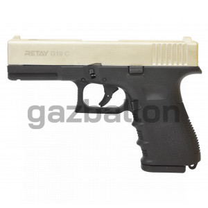 СХП Охолощенный пистолет Retay G19C Glock, кал. 9 мм, сатин СХП Охолощенный пистолет Retay G19C Glock, кал. 9 мм, сатин